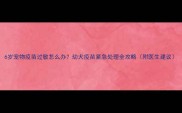 6岁宠物疫苗过敏怎么办幼犬疫苗紧急处理全攻略附医生建议