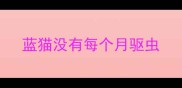 蓝猫没有每个月驱虫