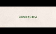 边牧胸前有块骨头