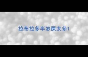 拉布拉多半岁屎太多