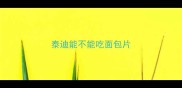 泰迪能不能吃面包片