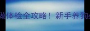 小狗买回家必做体检全攻略新手养狗必看避坑指南
