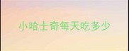 小哈士奇每天吃多少