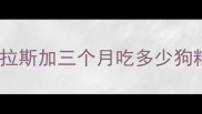 阿拉斯加三个月吃多少狗粮