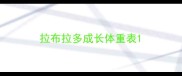 拉布拉多成长体重表