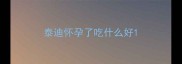 泰迪怀孕了吃什么好
