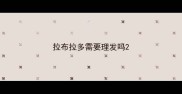 拉布拉多需要理发吗
