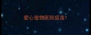 爱心宠物医院疫苗