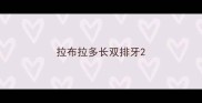 拉布拉多长双排牙