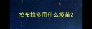 拉布拉多用什么疫苗