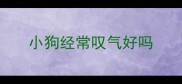 小狗经常叹气好吗