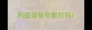 狗疫苗每年都打吗