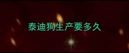 泰迪狗生产要多久