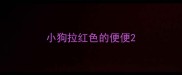 小狗拉红色的便便