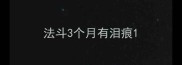 法斗3个月有泪痕