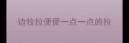 边牧拉便便一点一点的拉