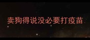 卖狗得说没必要打疫苗