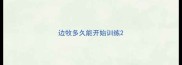 边牧多久能开始训练