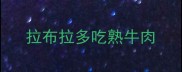 拉布拉多吃熟牛肉