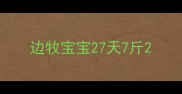 边牧宝宝27天7斤