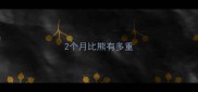 2个月比熊有多重