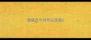 银狐几个月可以洗澡