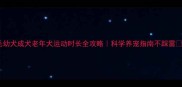 金毛幼犬成犬老年犬运动时长全攻略科学养宠指南不踩雷