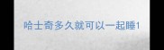 哈士奇多久就可以一起睡