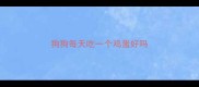 狗狗每天吃一个鸡蛋好吗