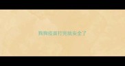 狗狗疫苗打完就安全了