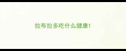 拉布拉多吃什么健康