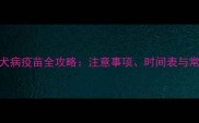 狗狗接种狂犬病疫苗全攻略注意事项时间表与常见问题解答