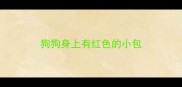 狗狗身上有红色的小包